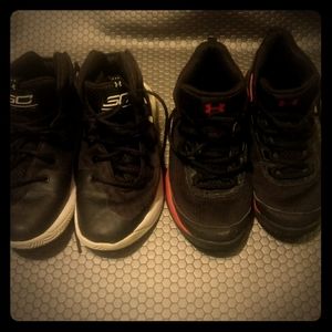 X2 Under Armour kids shoes.